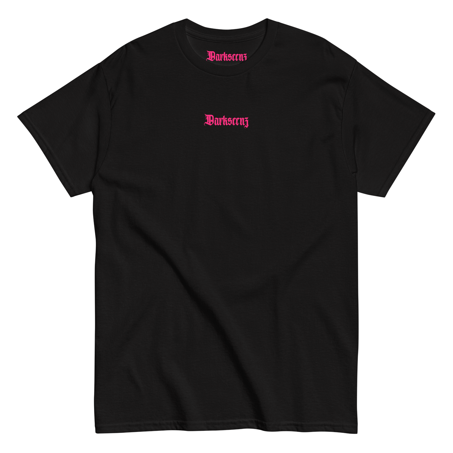 Camiseta Básica Color Negro con logo Frontral y Trasero